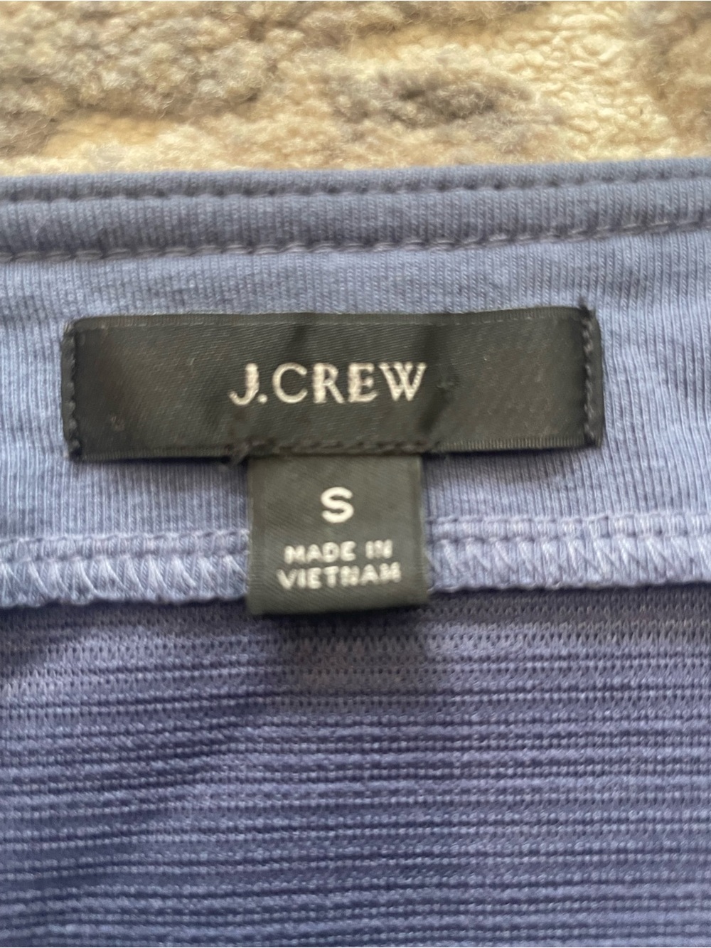 J. Crew Navy Ribbed Button-Down Tank - Picture 2 of 2